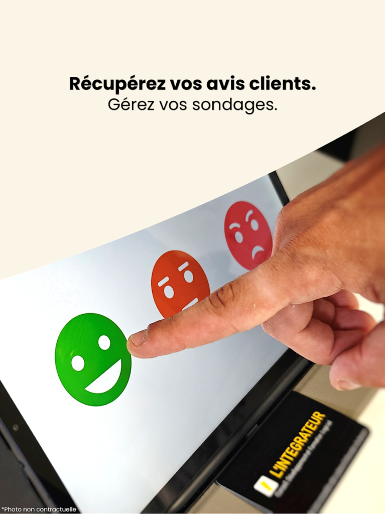 téléchargez l'application borne interactive - kiosqueSurvey - Récupérez vos avis clients