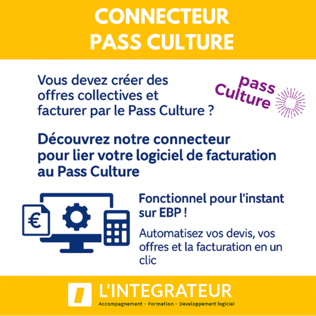 Offres collectives et facturation par le pass culture - découvrez notre connecteur pass culture