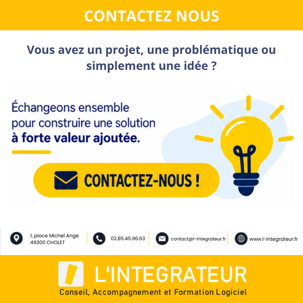 Contacter L'Intégrateur à Cholet pour une application sur mesure